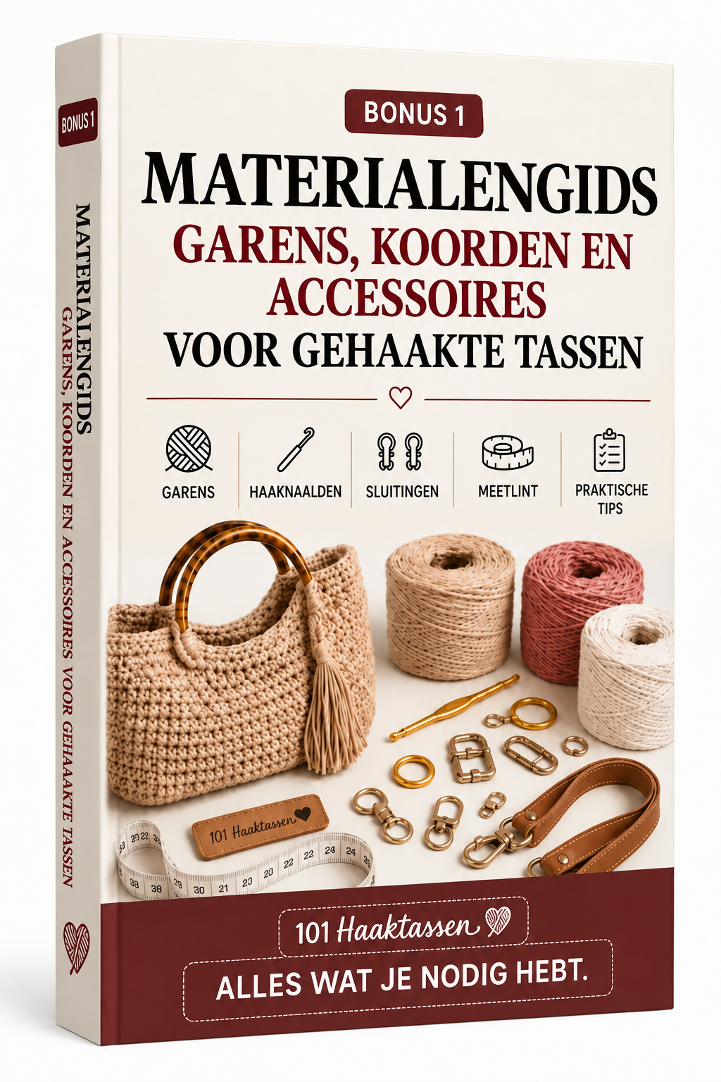 Extra materiaal voor de voorbereiding en afwerking van je tassen